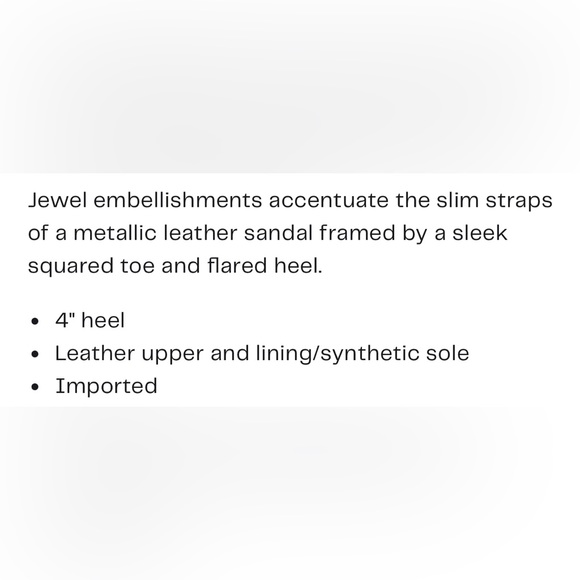 NIB Marc Fisher “Karima” Gold ankle strap sandal. - Picture 3 of 10